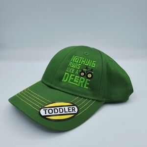 John Deere Toddler Green Twill NRLAD Embroidered Baseball Cap NWT